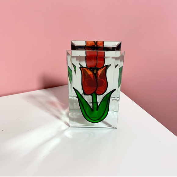 Vintage rose candle holder